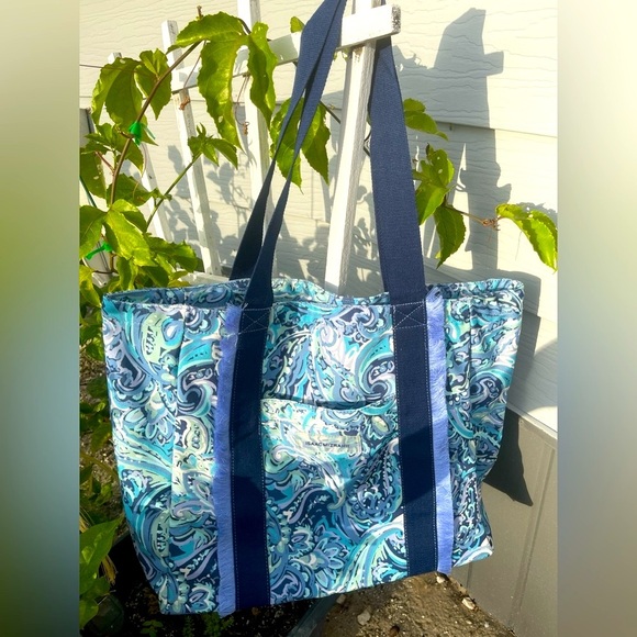 Isaac Mizrahi Handbags - ISAAC MIZRAHI LIVE Bridgehampton Tote In Blue Paisley